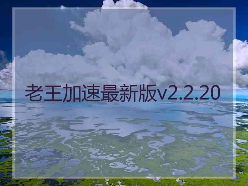 老王加速最新版v2.2.20