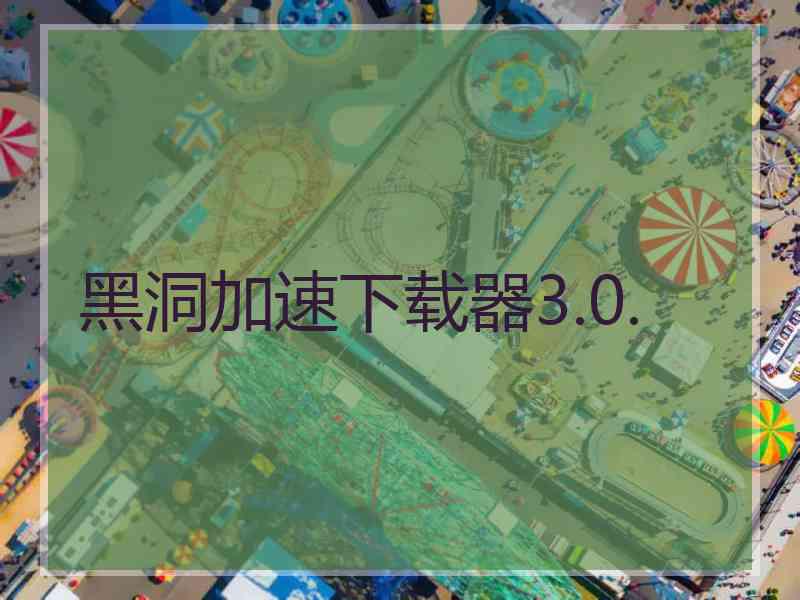 黑洞加速下载器3.0.