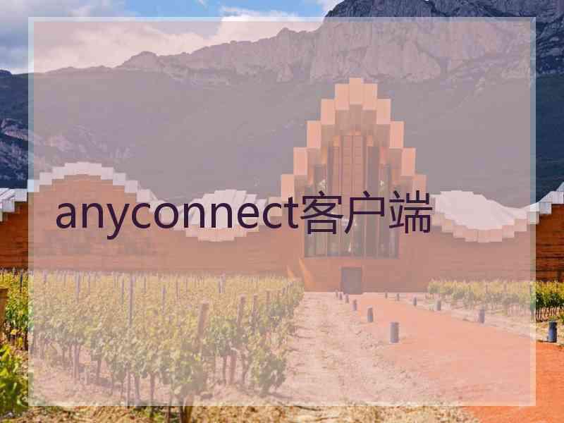 anyconnect客户端