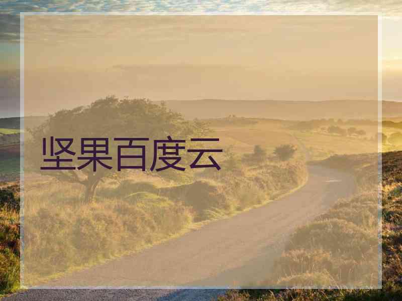 坚果百度云
