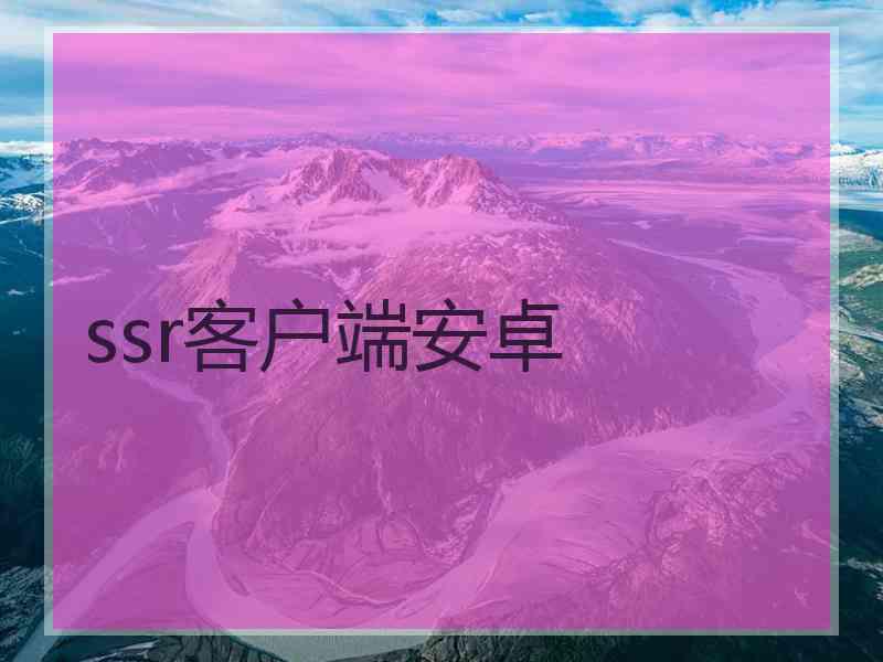 ssr客户端安卓