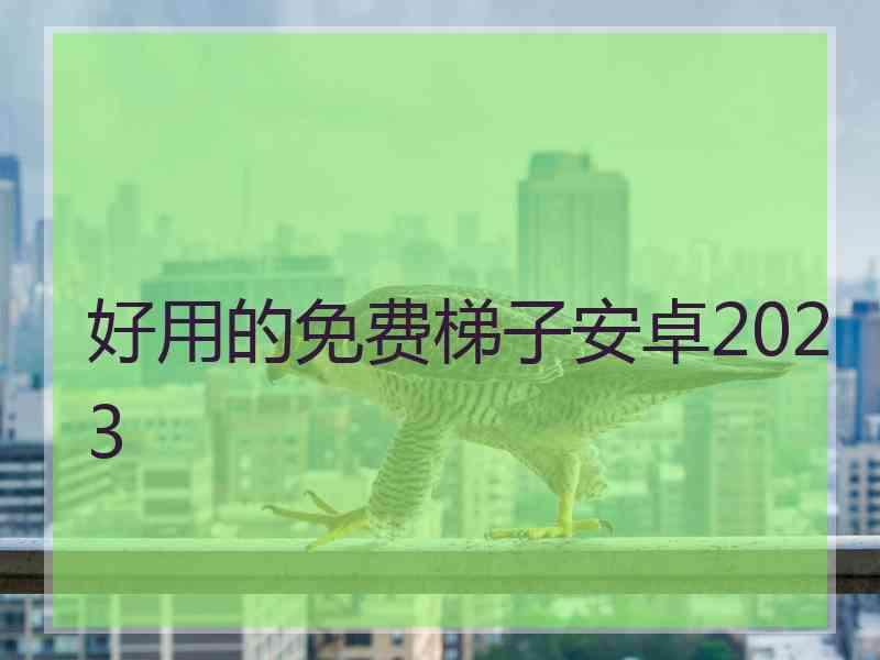 好用的免费梯子安卓2023