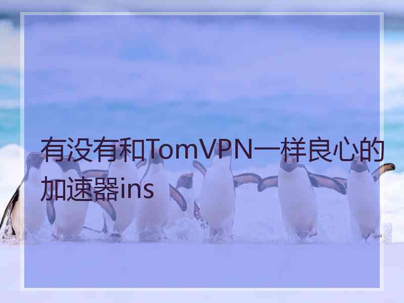 有没有和TomVPN一样良心的加速器ins
