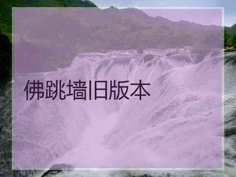 佛跳墙旧版本
