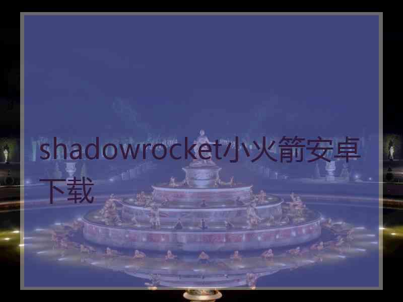 shadowrocket小火箭安卓下载