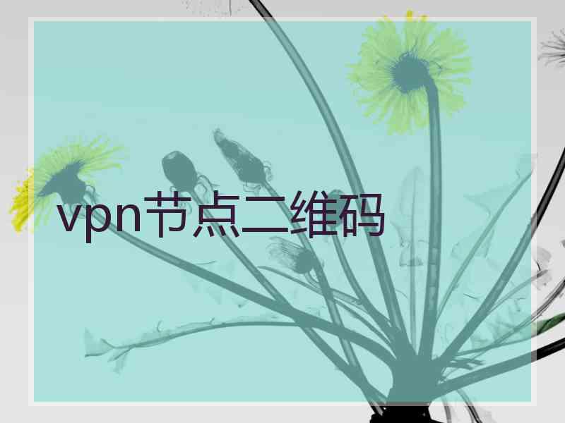 vpn节点二维码