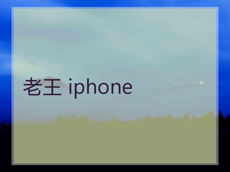 老王 iphone