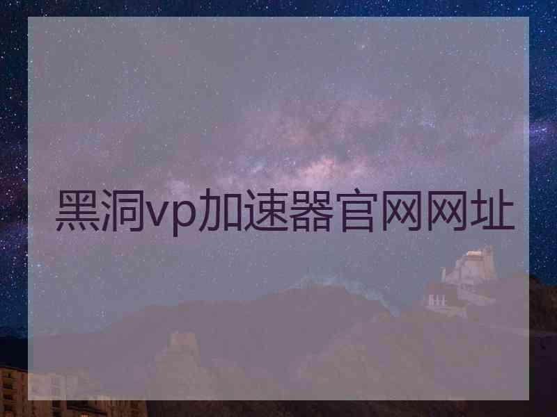 黑洞vp加速器官网网址