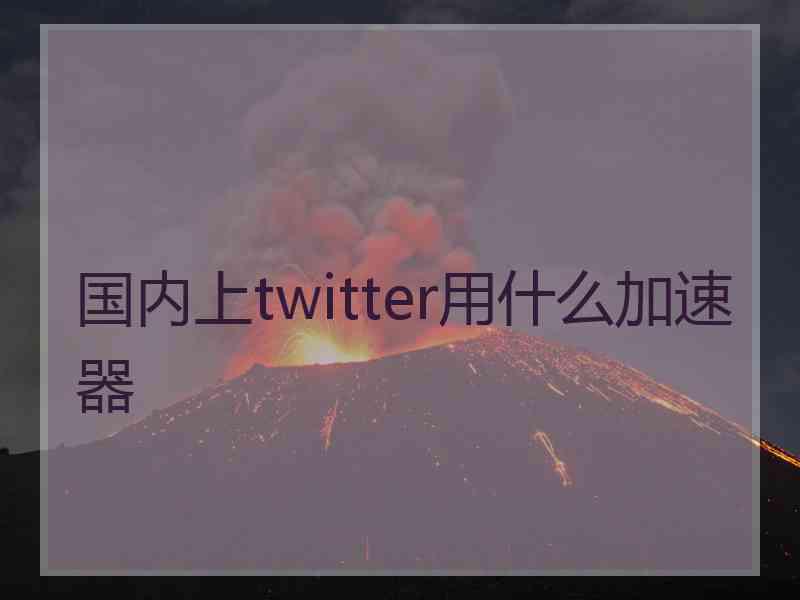 国内上twitter用什么加速器