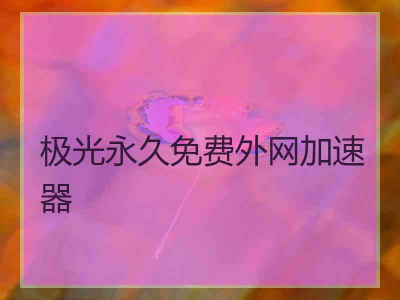 极光永久免费外网加速器