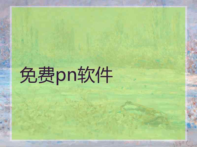 免费pn软件
