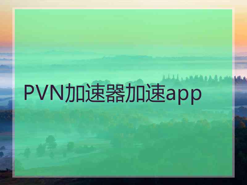 PVN加速器加速app