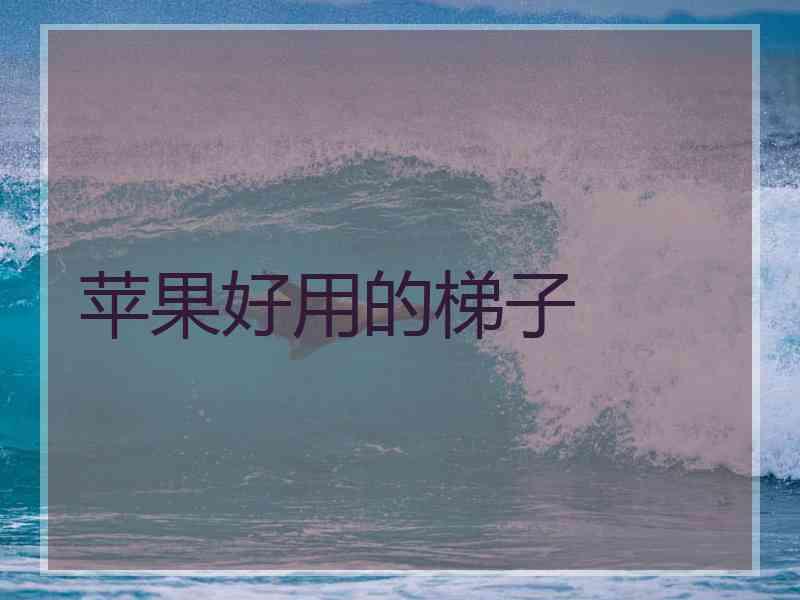 苹果好用的梯子