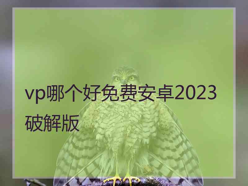vp哪个好免费安卓2023破解版