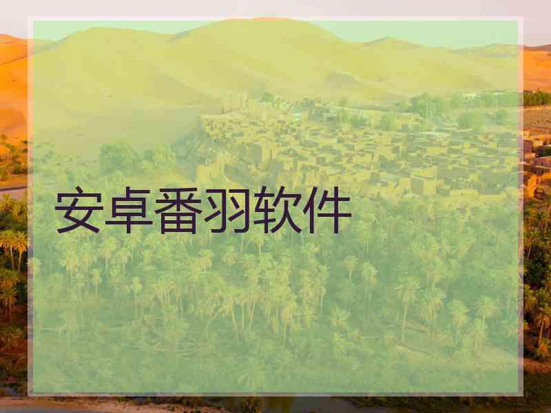 安卓番羽软件