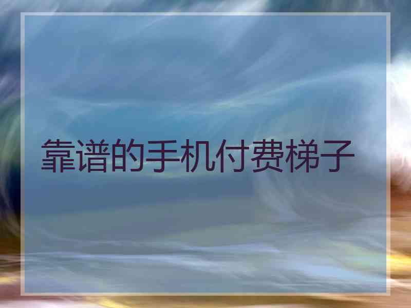 靠谱的手机付费梯子