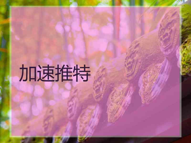 加速推特
